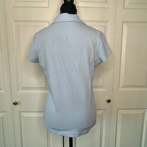 Lacoste Light Blue Collared Polo Shirt in Size 40 /L - Picture 2 of 5